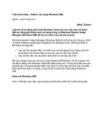 Tài liệu Triển khai Vista – Phần 6: Sử dụng Windows SIM ppt