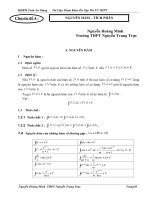 Tài liệu Chuyên đề 4: Tích phân và ứng dụng (Ôn thi TN THPT năm 2011)