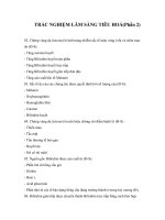 Tài liệu TRẮC NGHIỆM LÂM SÀNG TIÊU HOÁ(Phần 2) pdf