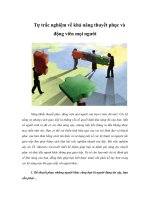 Tài liệu Tự trắc nghiệm về khả năng thuyết phục và động viên mọi người pptx