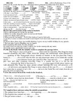 Gián án HSG English 8 (Test 1)