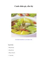 Tài liệu Canh chân gà, cần tây pdf