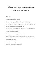 Tài liệu Bổ sung giấy phép hoạt động báo áp thấp nhiệt đới, bão, lũ pdf