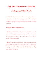 Tài liệu Ung Thư Thanh Quản - Bệnh Của Những Người Hút Thuốc pdf