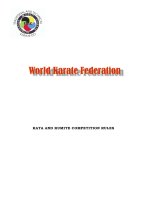 Tài liệu KATA AND KUMITE COMPETITION RULES docx