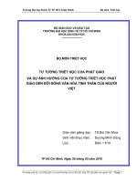 Sự ảnh hưởng của nó đến đời sống VH tinh thần của người việt 