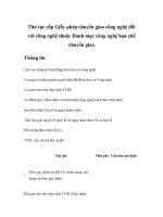 Tài liệu Thủ tục cấp Giấy phép chuyển giao công nghệ đối với công nghệ thuộc Danh mục công nghệ hạn chế chuyển giao ppt