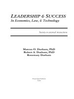 Tài liệu Leadership & success In economics, law, & technology ppt