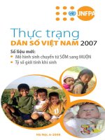 Tài liệu Thực trạng DÂN SỐ VIỆT NAM 2007 docx
