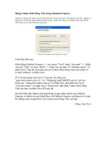 Tài liệu Dùng Yahoo Mail tiếng Việt trong Outlook Express pdf