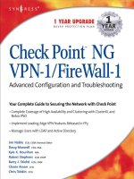 Tài liệu Check Point™ NG VPN-1/FireWall-1 Advanced Configuration and Troubleshooting pptx