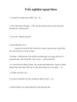 Tài liệu Trắc nghiệm ngoại khoa ppt