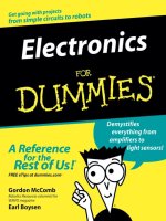 Tài liệu John Wiley And Sons Electronics For Dummies Ebook P1 pdf
