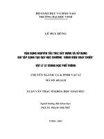 Vận dụng nguyên tắc triz xây dựng và sử dụng bài tập sáng tạo day học chương dòng điện xoay chiều vật lý 12 THPT luận văn thạc sỹ giáo dục học 