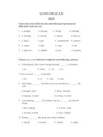 Tài liệu LUYỆN THI TÚ TÀI 1 doc