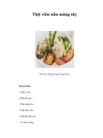 Tài liệu Thịt viên nấu măng tây docx