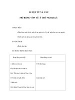 Tài liệu Luyện từ và câu - MỞ RỘNG VỐN TỪ: Ý CHÍ- NGHỊ LỰC doc