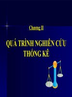 Tài liệu Chương II QUÁ TRÌNH NGHIÊN CỨU THỐNG KÊ doc