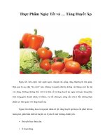 Tài liệu Thực Phẩm Ngày Tết và … Tăng Huyết Áp pptx