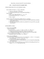 Tài liệu Tuyển tập bộ đề thi thử và đáp án tốt ngiệp cực hay môn Toán docx