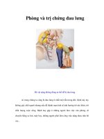 Tài liệu Phòng và trị chứng đau lưng pdf