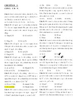 Tài liệu Bài tập trắc nghiệm con lắc đơn tính toán docx