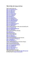 Bài soạn Một số địa chỉ trang web hay