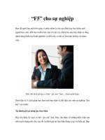 Tài liệu “F5” cho sự nghiệp ppt