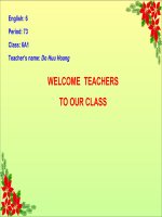 Tài liệu ENGLISH 6.UNIT 12 .A1,A2