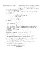 Tài liệu Đề thi thử CĐ ĐH môn Toán khối A,B pptx