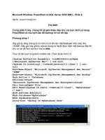 Tài liệu Microsoft Windows PowerShell và SQL Server 2005 SMO – Phần 6 pptx