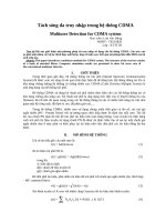 Tách sóng đa truy nhập trong hệ thống CDMA 