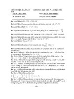 Bài soạn Đề KHT HKI TOAN 9 2011