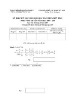 Bài giảng Đề+HDC thi giải Toán Casio vòng huyện