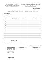 Tài liệu Biểu mẫu 