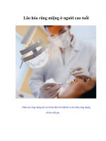 Tài liệu Lão hóa răng miệng ở người cao tuổi pdf