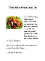 Tài liệu Thực phẩm bổ não mùa thi pdf