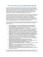 Tài liệu Cabling Standard - TIA-EIA Structured Cabling Standards docx
