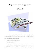 Tài liệu Dẹp bỏ các nhân tố gây sợ hãi (Phần 2) ppt