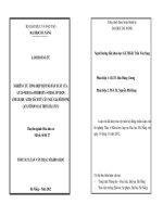 Nghiên cứu tổng hợp một số dẫn xuất của AT(24 nor 11α hydroxy 3 oxo lup 20(29) ene 28 oic acid)tách từ cây ngũ gia bì hương (acanthopanax trifloliatus) 