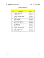 Bài tập nhóm kinh doanh quốc tế BIG c – THÂM NHẬP THỊ TRƯỜNG VIỆT NAM và PHÁT TRIỂN 