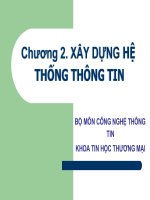 XÂY DỰNG HỆ THỐNG THÔNG TIN