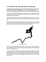 Tài liệu Các lãnh đạo: Hãy lắng nghe nhân viên bán hàng pdf