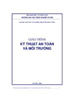Kỹ thuật an toàn và môi trường   nguyễn văn nghĩa, phạm văn cường 