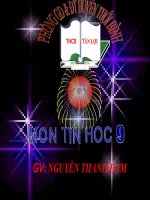 Gián án Màu sắc cho trang chiếu