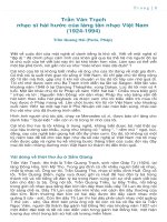 Tài liệu Trần Văn Trạch nhạc sĩ hài hước của làng tân nhạc Việt Nam (1924-1994) ppt