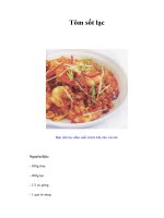 Tài liệu Tôm sốt lạc ppt