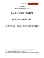 BÀI tập TRẮC NGHIỆM QUẢN TRỊ NHÂN lực 