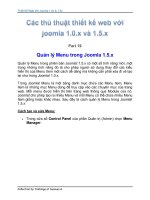 Tài liệu Thủ Thuật Thiết Kế Web Với Joomla 1.0x và 1.5x part 19 pptx