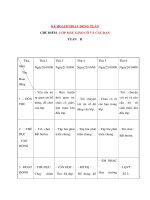 Tài liệu CHỦ ĐIỂM : LỚP MẪU GIÁO CÔ VÀ CÁC BẠN - KẾ HOẠCH HOẠT ĐỘNG TUẦN 2 - Thứ 5 doc